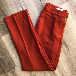 NEW Marc NY Orange High Waist Straight Leg Pant